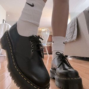 1461 QUAD black doc martens. Doc marten loafers. Never worn , no scuffs.